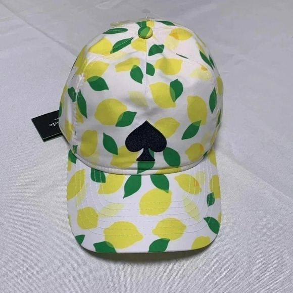 KATE SPADE ♠️ Lemon Toss Baseball Hat, NWT. - Picture 1 of 4